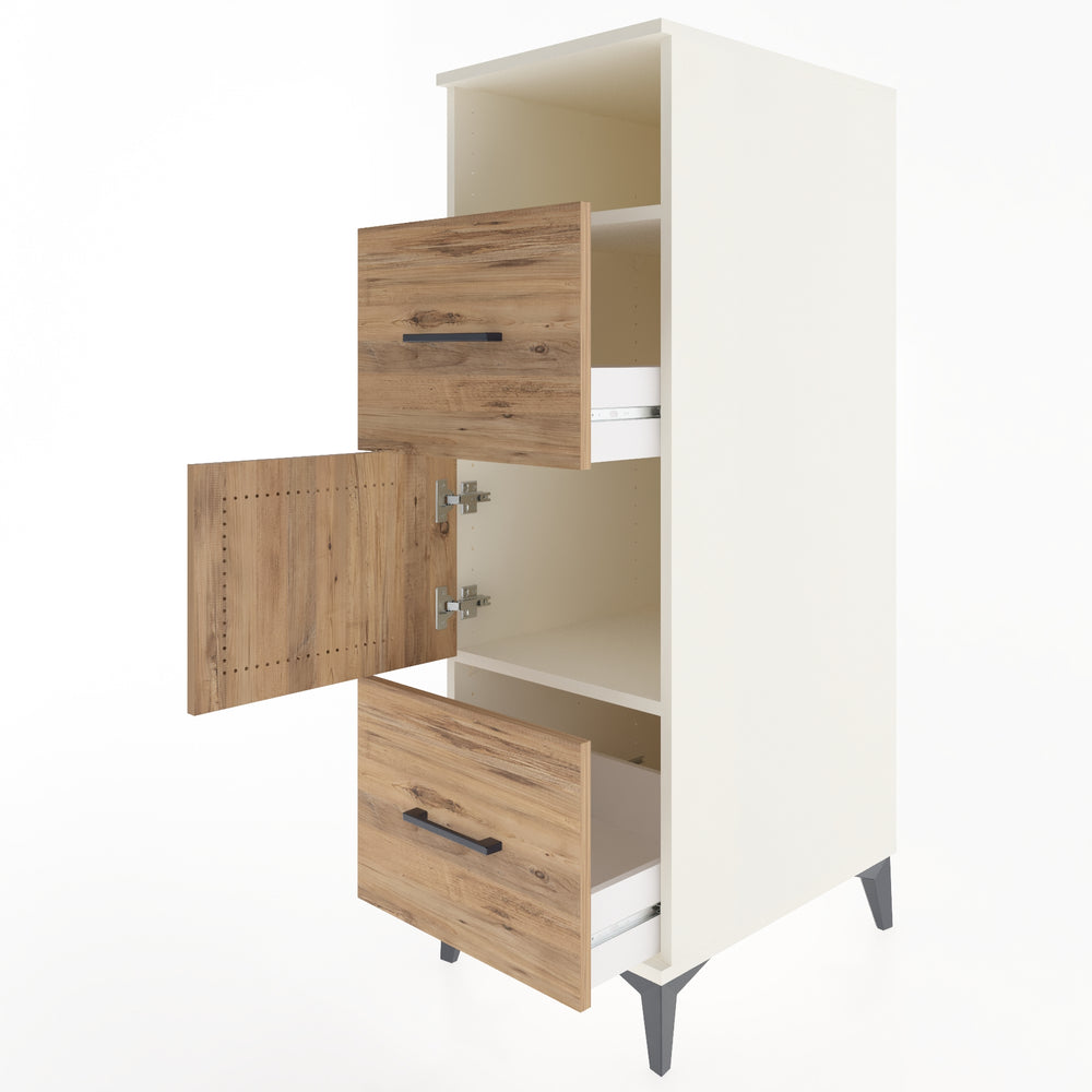 Woodntry Modüler Dolap Aytaşı 44x59x122 cm Fonksiyonel F32-1