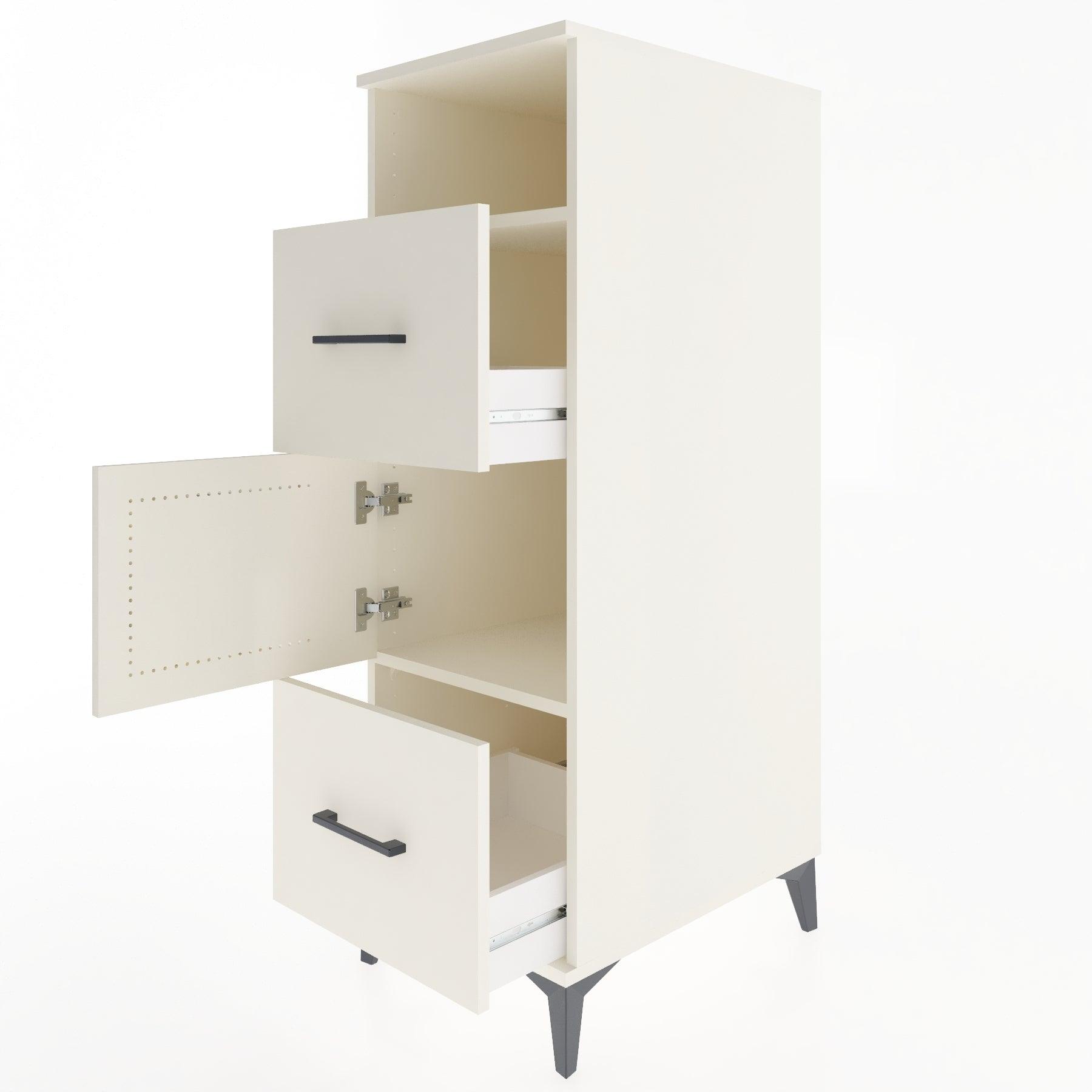 Woodntry Modular Cabinet Moonstone 44x59x122 cm Functional F132-1