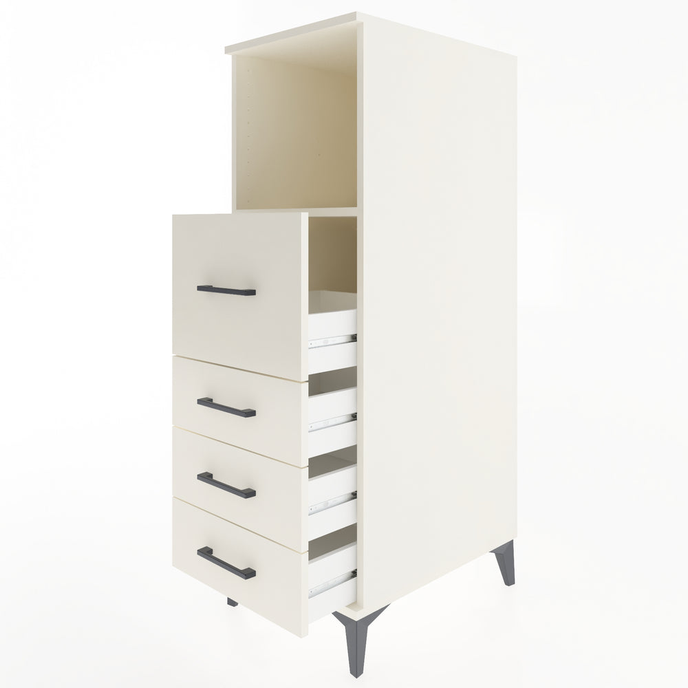 Woodntry Modular Cabinet Moonstone 44x59x122 cm with Drawers and Shelves CR82-1