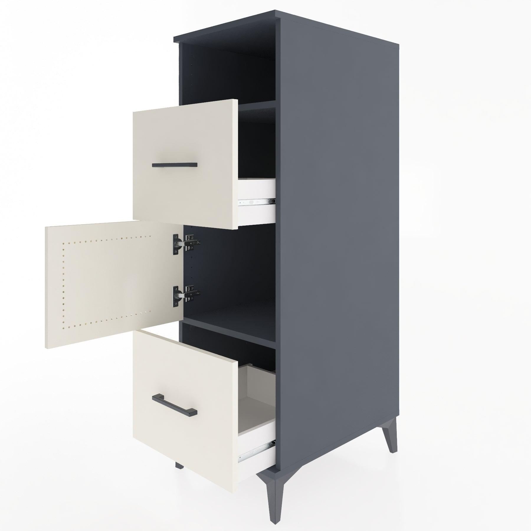 Woodntry Modular Cabinet Anthracite 44x59x122 cm Functional F132-2
