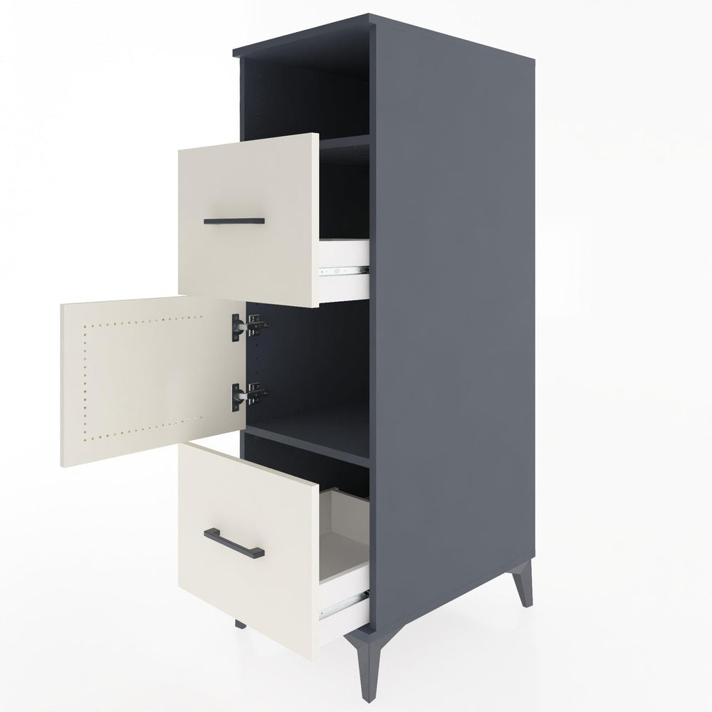 Woodntry Modular Cabinet Anthracite 44x30x122 cm Functional F132-2