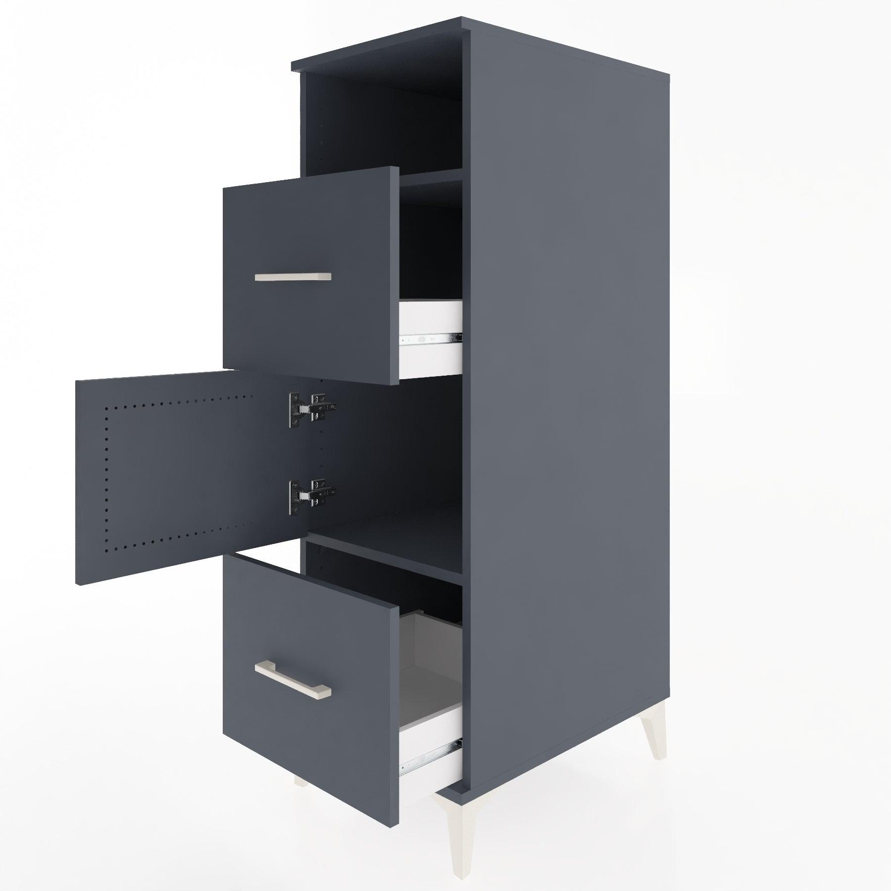 Woodntry Modular Cabinet Anthracite 44x59x122 cm Functional F132-2