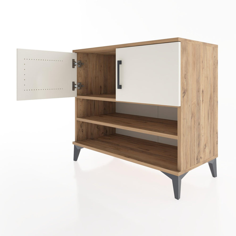 Woodntry Modüler Şifonyer Çam 88x44x68 cm Kapaklı ve Raflı KR32-3