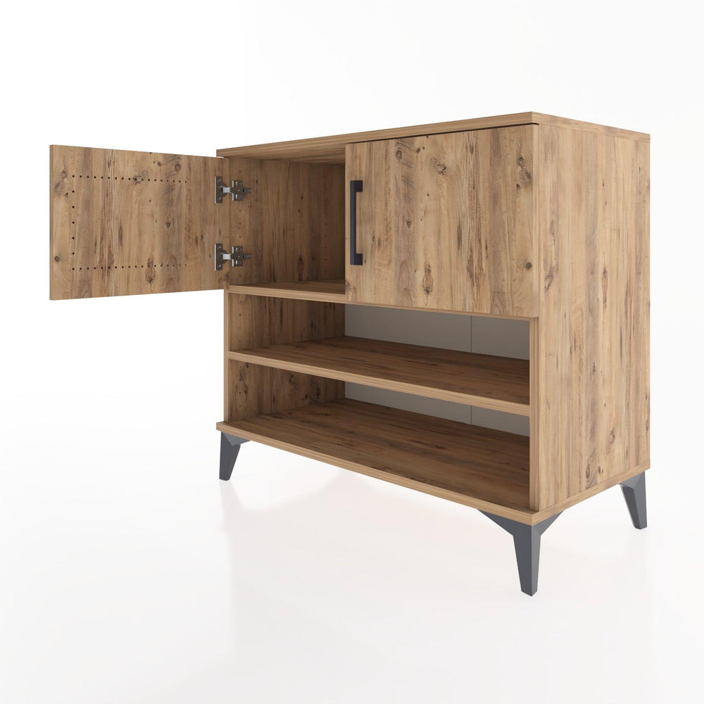 Woodntry Modüler Şifonyer Çam 88x44x68 cm Kapaklı ve Raflı KR32-3