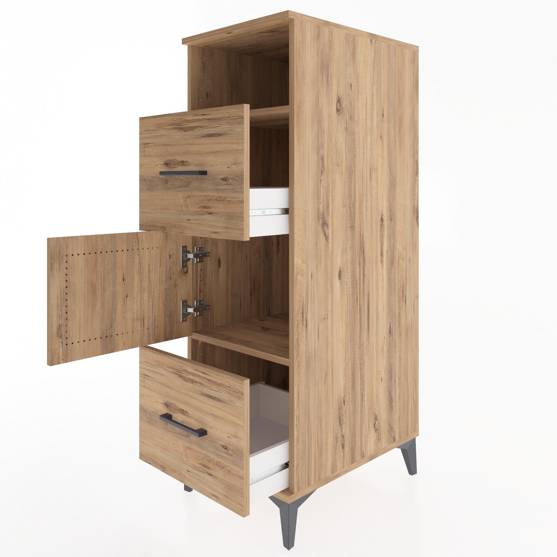 Woodntry Modular Cabinet Pine 44x59x122 cm Functional F132-3