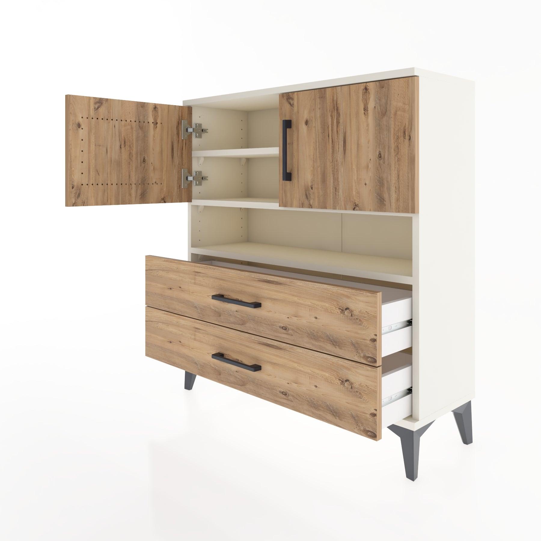 Woodntry Modular Dresser Moonstone 88x30x84 cm Functional F33-1