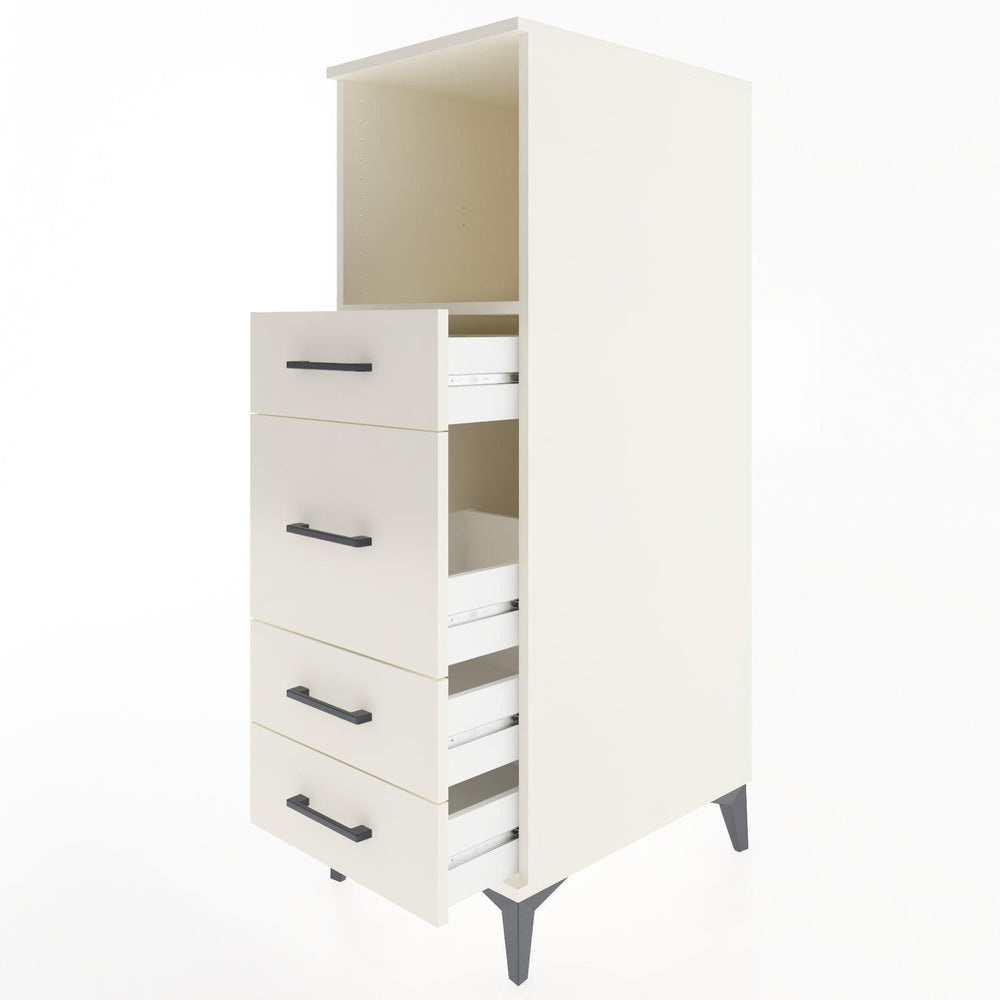 Woodntry Modular Cabinet Moonstone 44x30x122 cm with Drawers and Shelves CR83-1