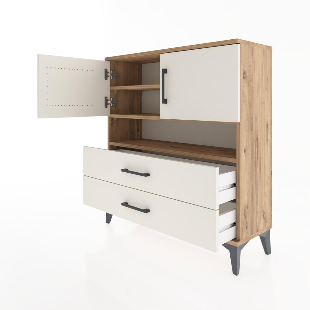 Woodntry Modüler Şifonyer Çam 88x30x84 cm Fonksiyonel F33-3