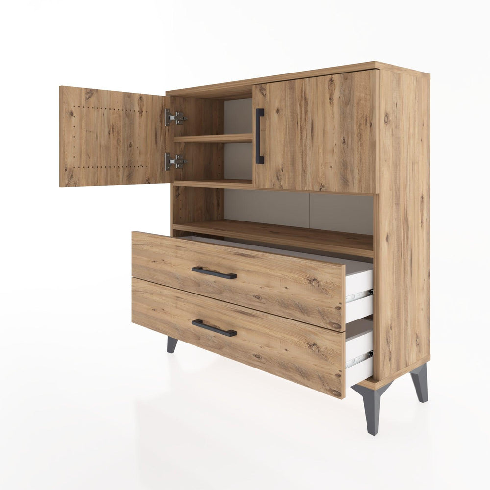 Woodntry Modüler Şifonyer Çam 88x30x84 cm Fonksiyonel F33-3