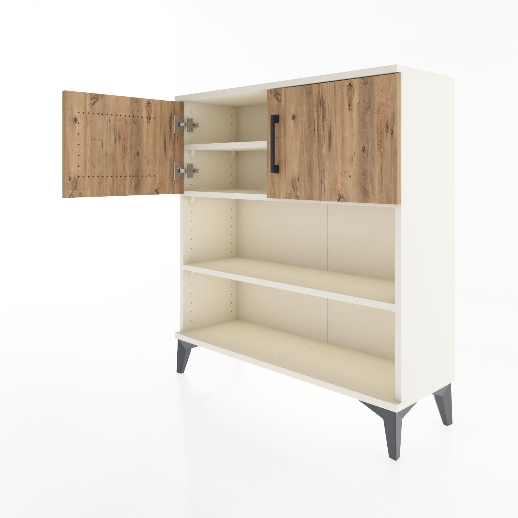 Woodntry Modular Dresser Moonstone 88x30x84 cm with Cover and Shelf KR34-1