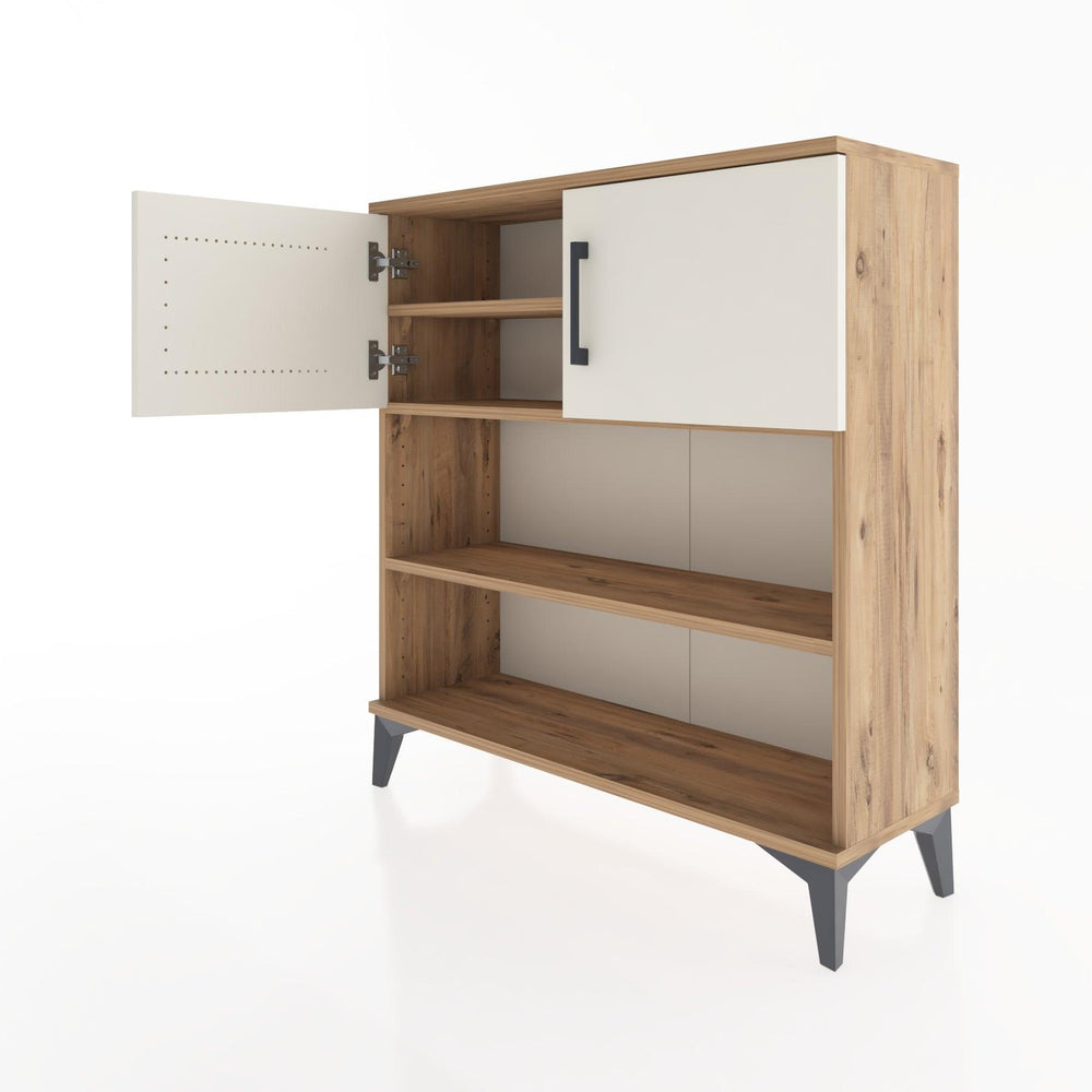 Woodntry Modüler Şifonyer Çam 88x30x84 cm Kapaklı ve Raflı KR34-3