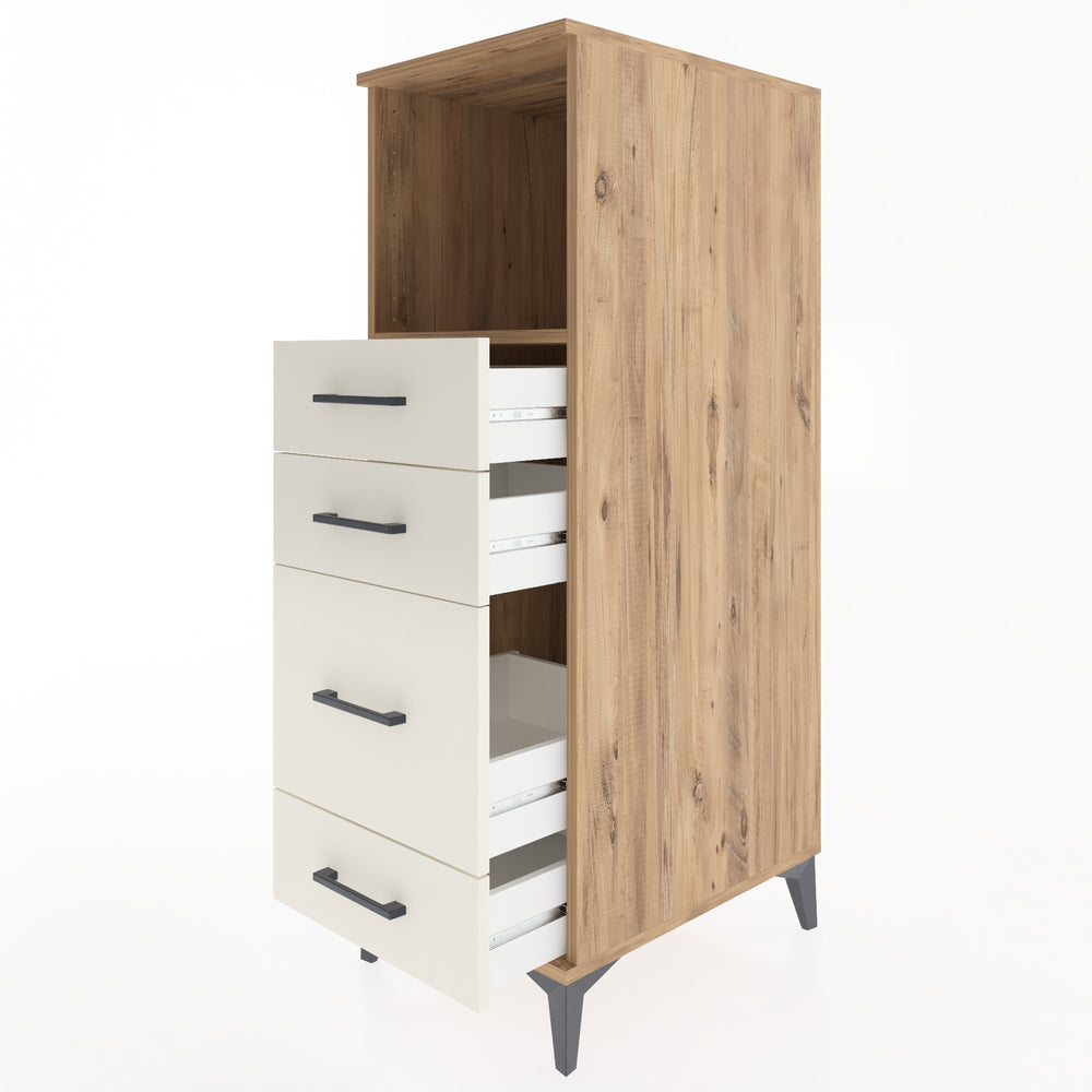 Woodntry Modular Cabinet Pine 44x59x122 cm with Drawers and Shelves CR84-3