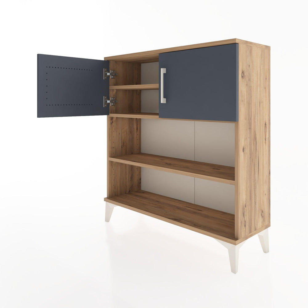 Woodntry Modüler Şifonyer Çam 88x30x84 cm Kapaklı ve Raflı KR34-3