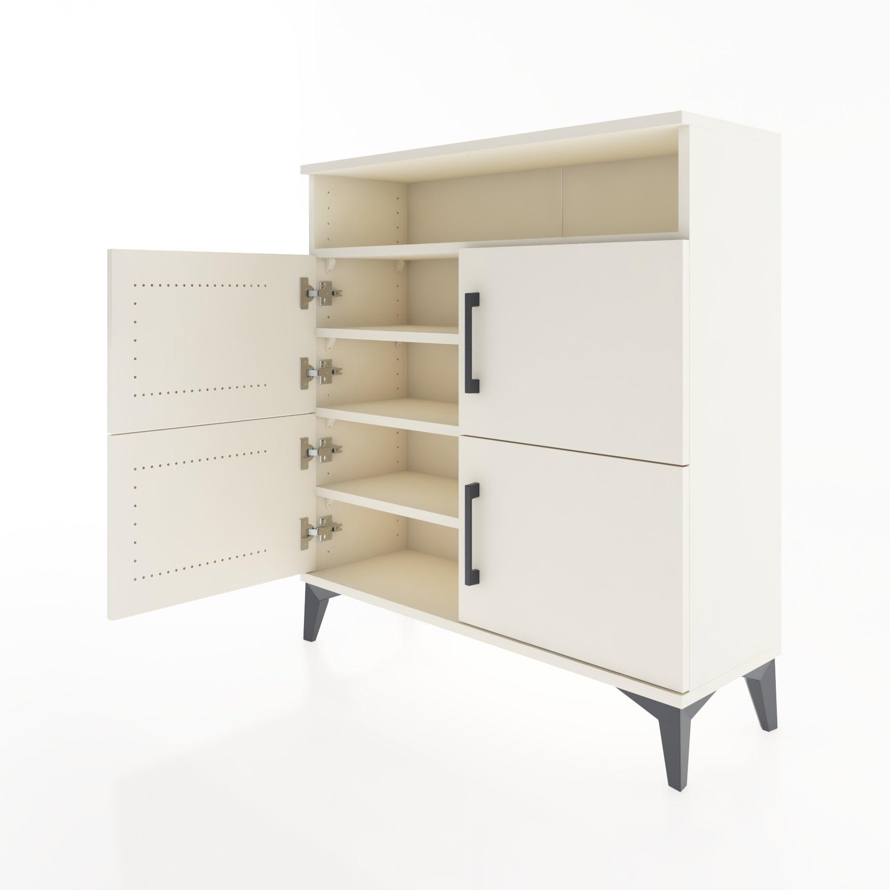 Woodntry Modular Dresser Moonstone 88x30x84 cm with Cover and Shelf KR35-1