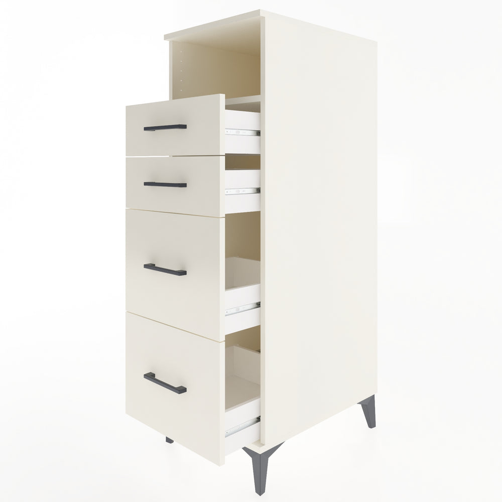 Woodntry Modüler Dolap Aytaşı 44x59x122 cm Çekmeceli ve Raflı CR35-1