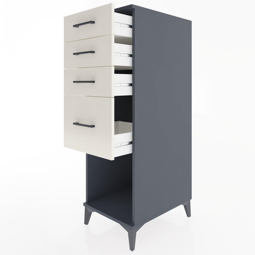 Woodntry Modular Cabinet Anthracite 44x30x122 cm with Drawers and Shelves CR85-2