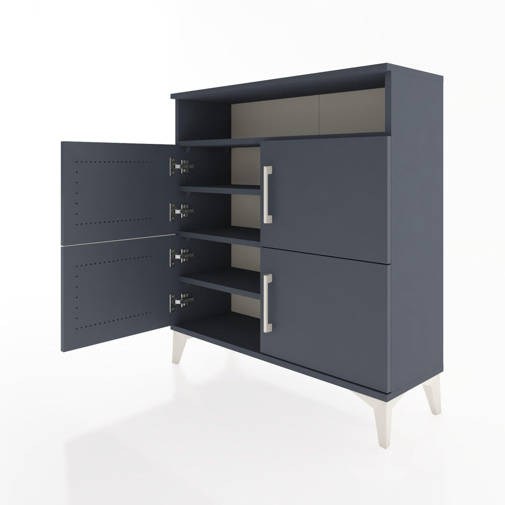 Woodntry Modular Dresser Anthracite 88x30x84 cm with Cover and Shelf KR35-2