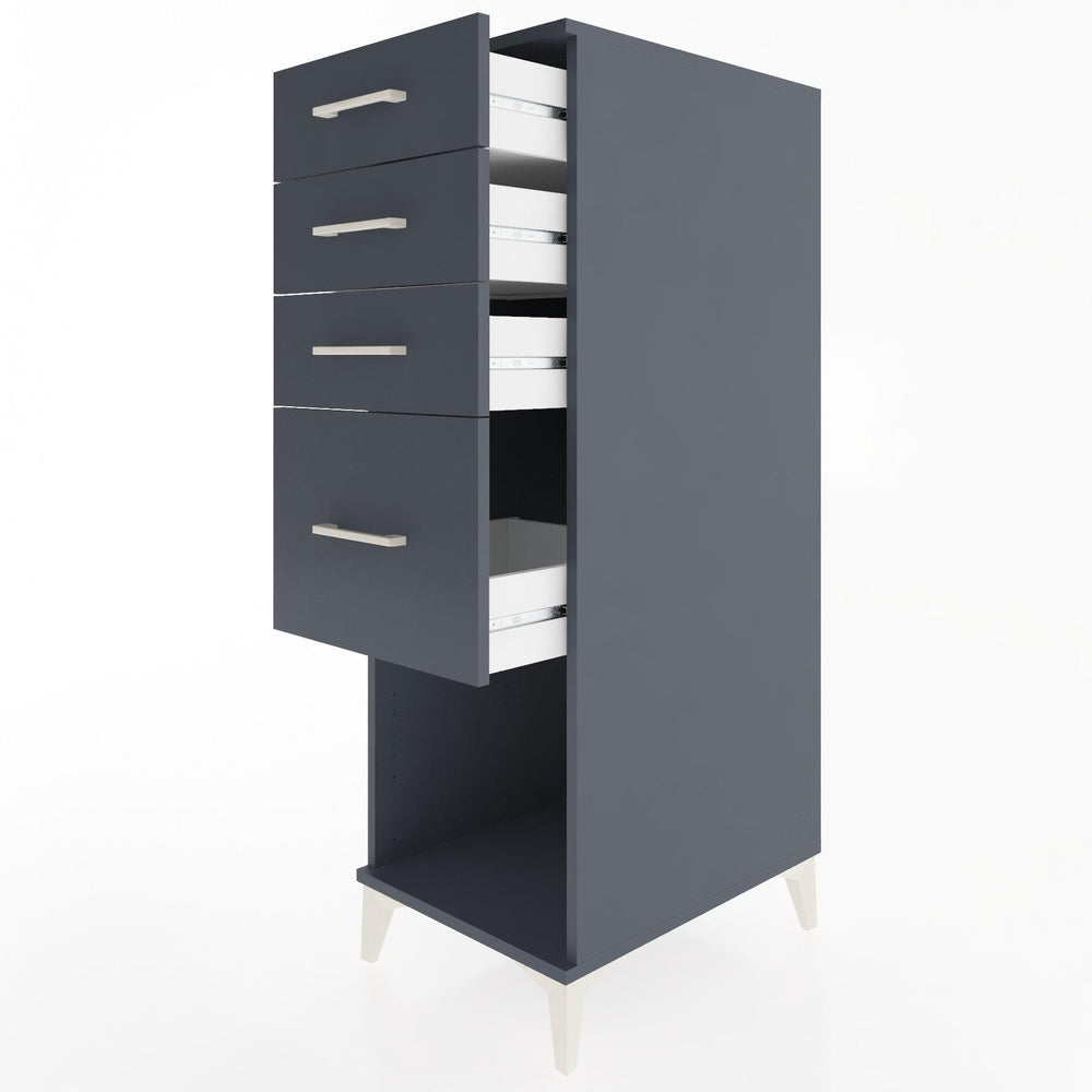 Woodntry Modular Cabinet Anthracite 44x30x122 cm with Drawers and Shelves CR85-2