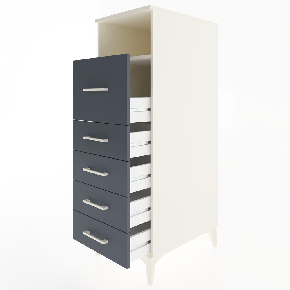 Woodntry Modular Cabinet Moonstone 44x59x122 cm with Drawers and Shelves CR86-1