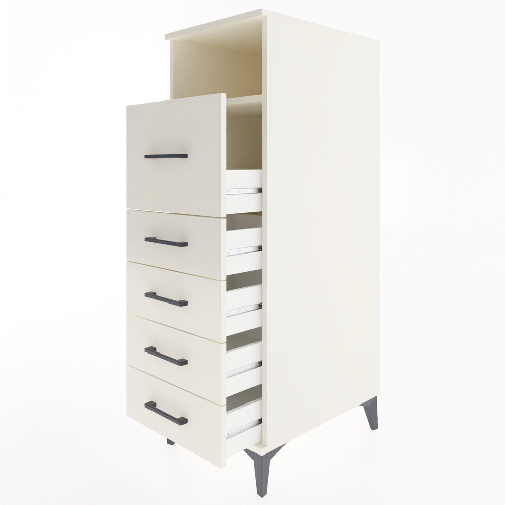 Woodntry Modular Cabinet Moonstone 44x30x122 cm with Drawers and Shelves CR86-1