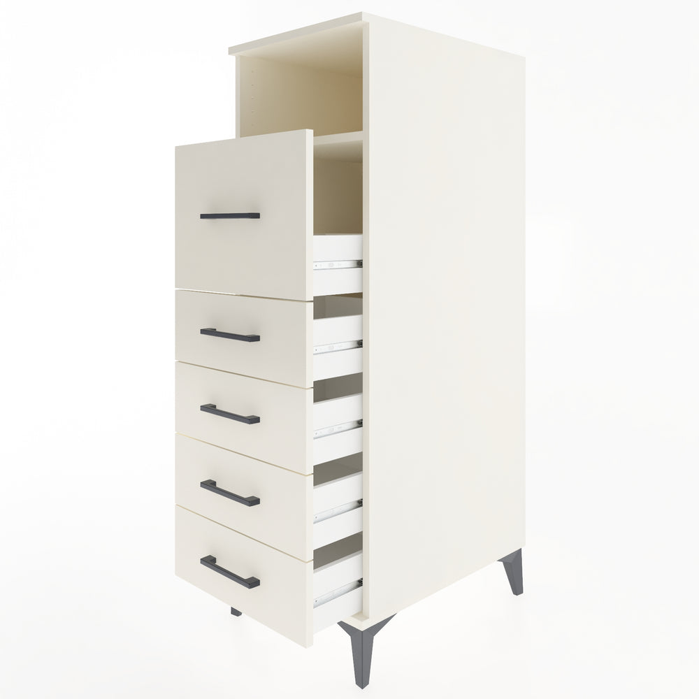 Woodntry Modular Cabinet Moonstone 44x59x122 cm with Drawers and Shelves CR86-1
