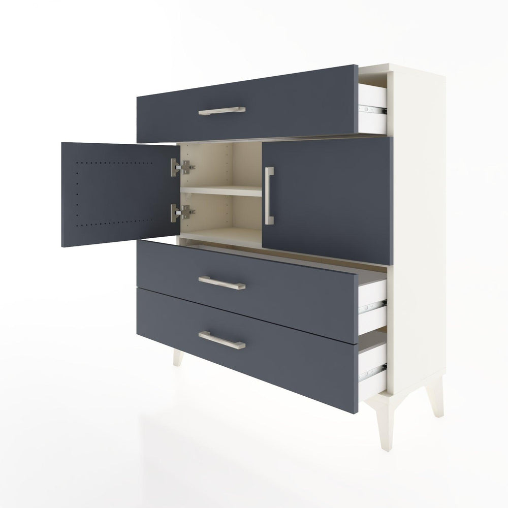 Woodntry Modüler Şifonyer Aytaşı 88x30x84 cm Kapaklı ve Çekmeceli KC37-1