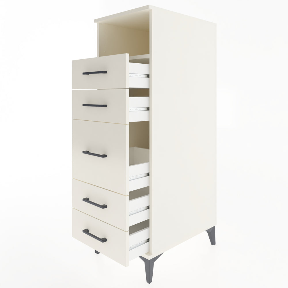 Woodntry Modular Cabinet Moonstone 44x59x122 cm with Drawers and Shelves CR87-1