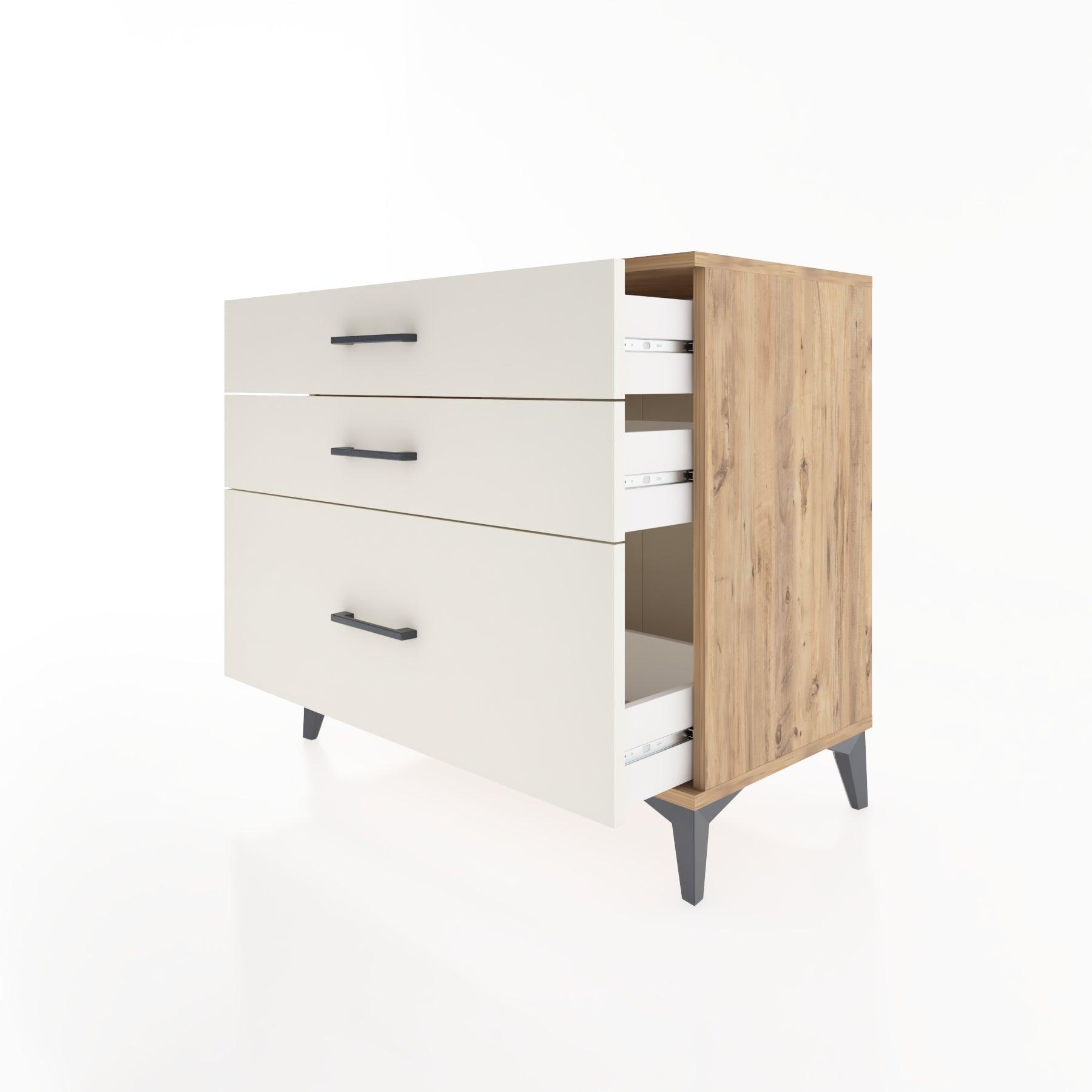 Woodntry Modüler Şifonyer Çam 88x44x68 cm Çekmeceli C37-3
