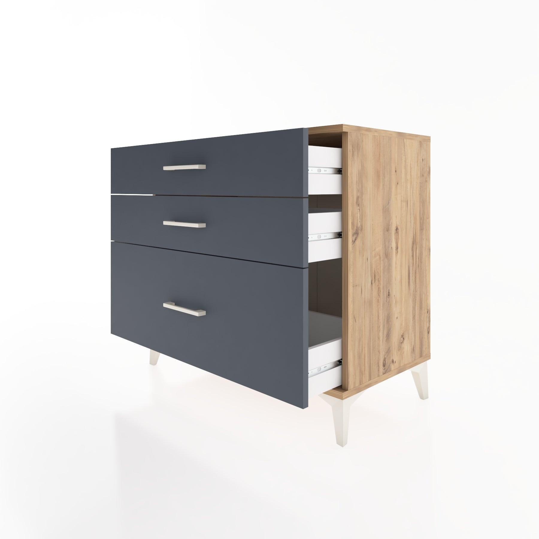 Woodntry Modüler Şifonyer Çam 88x44x68 cm Çekmeceli C37-3