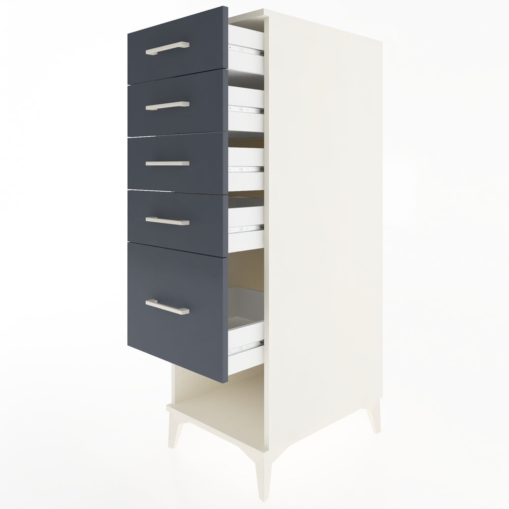 Woodntry Modular Cabinet Moonstone 44x59x122 cm with Drawers and Shelves CR88-1