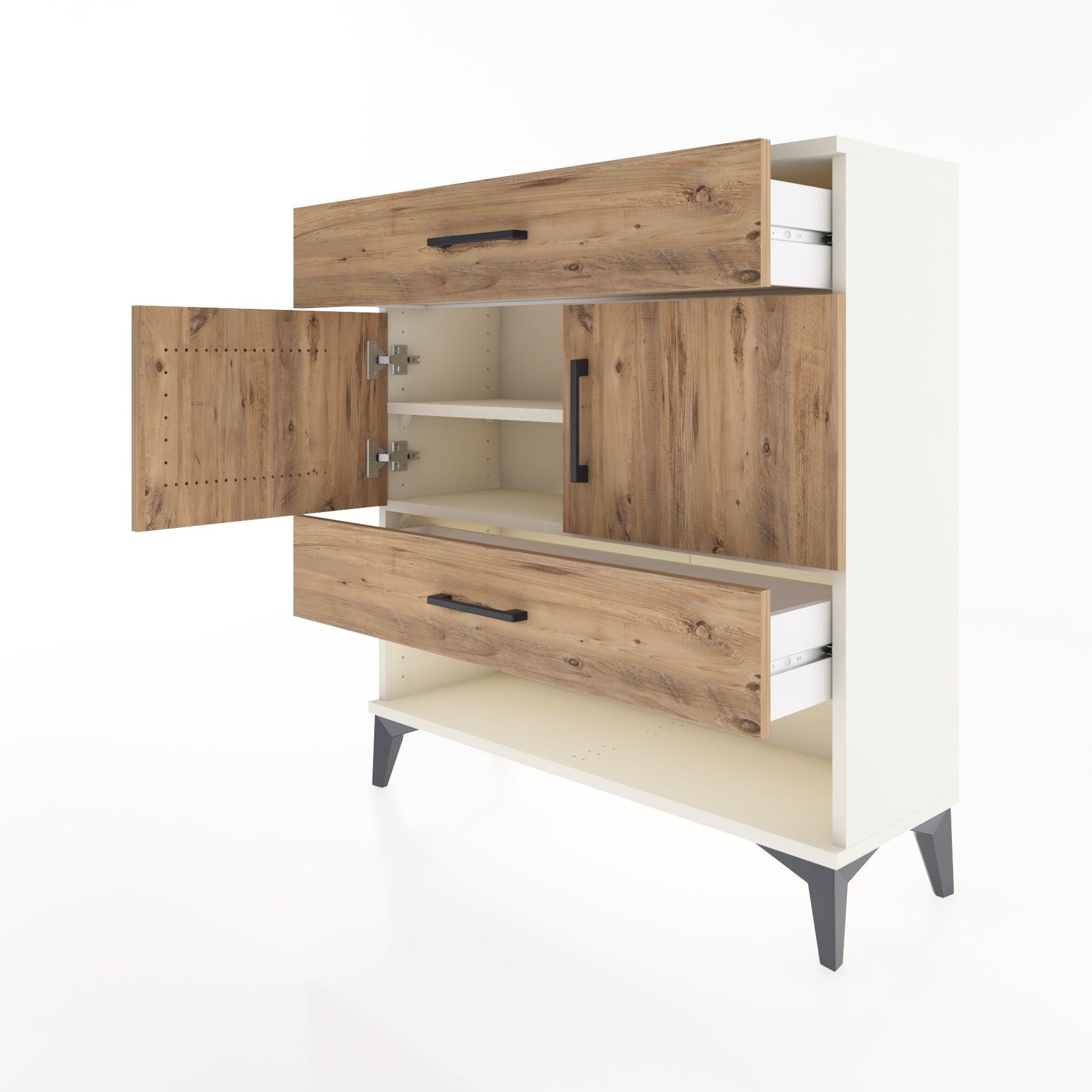 Woodntry Modular Dresser Moonstone 88x30x84 cm Functional F38-1