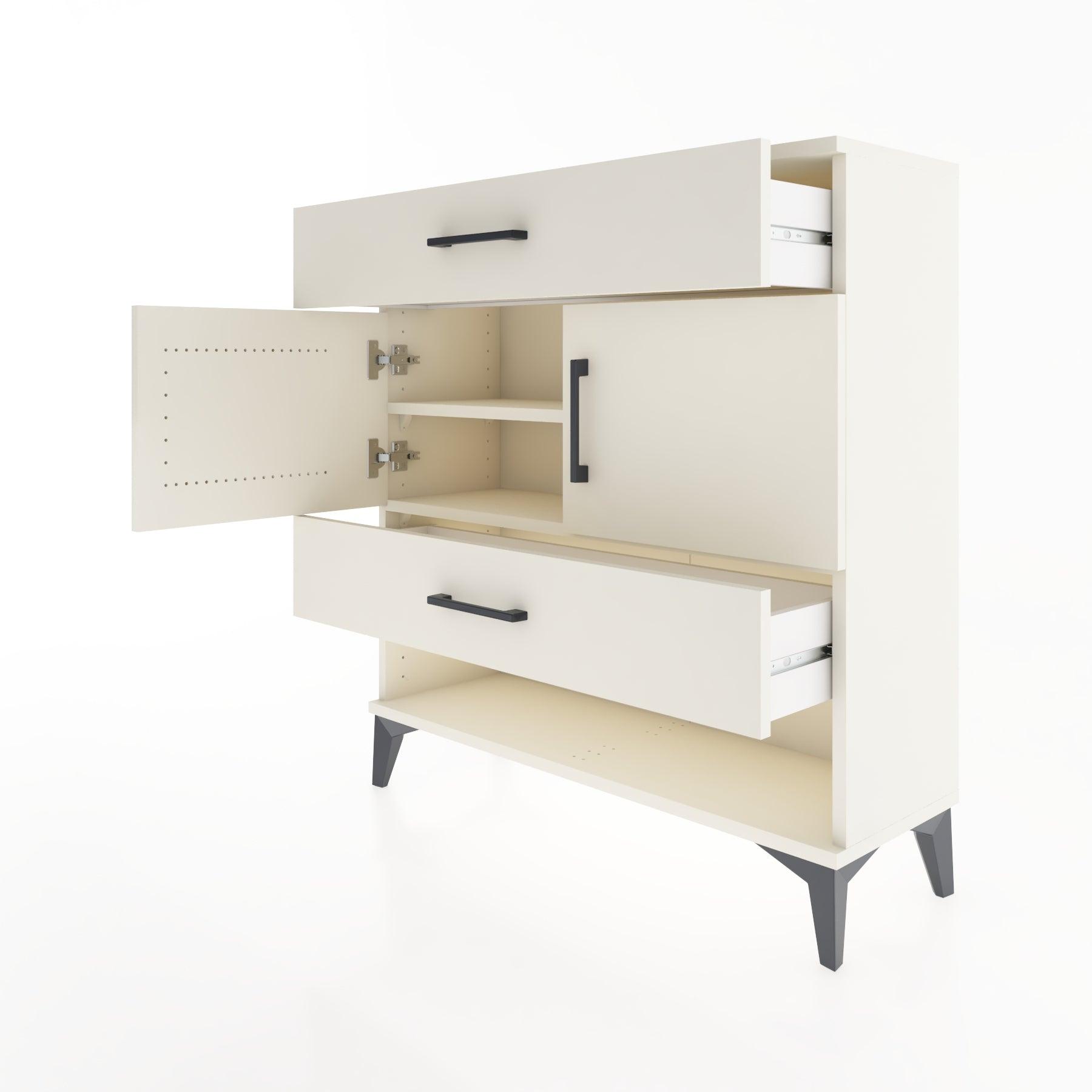 Woodntry Modular Dresser Moonstone 88x30x84 cm Functional F38-1
