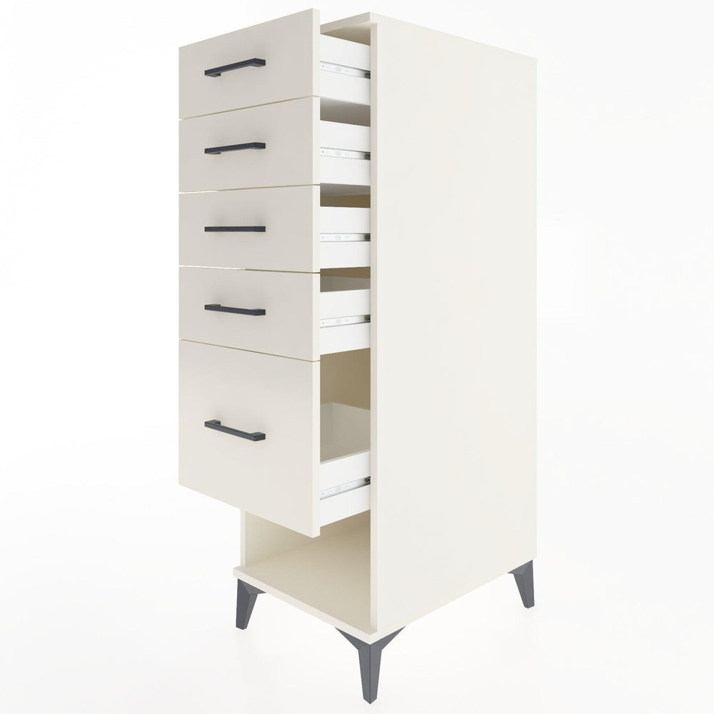 Woodntry Modular Cabinet Moonstone 44x30x122 cm with Drawers and Shelves CR88-1