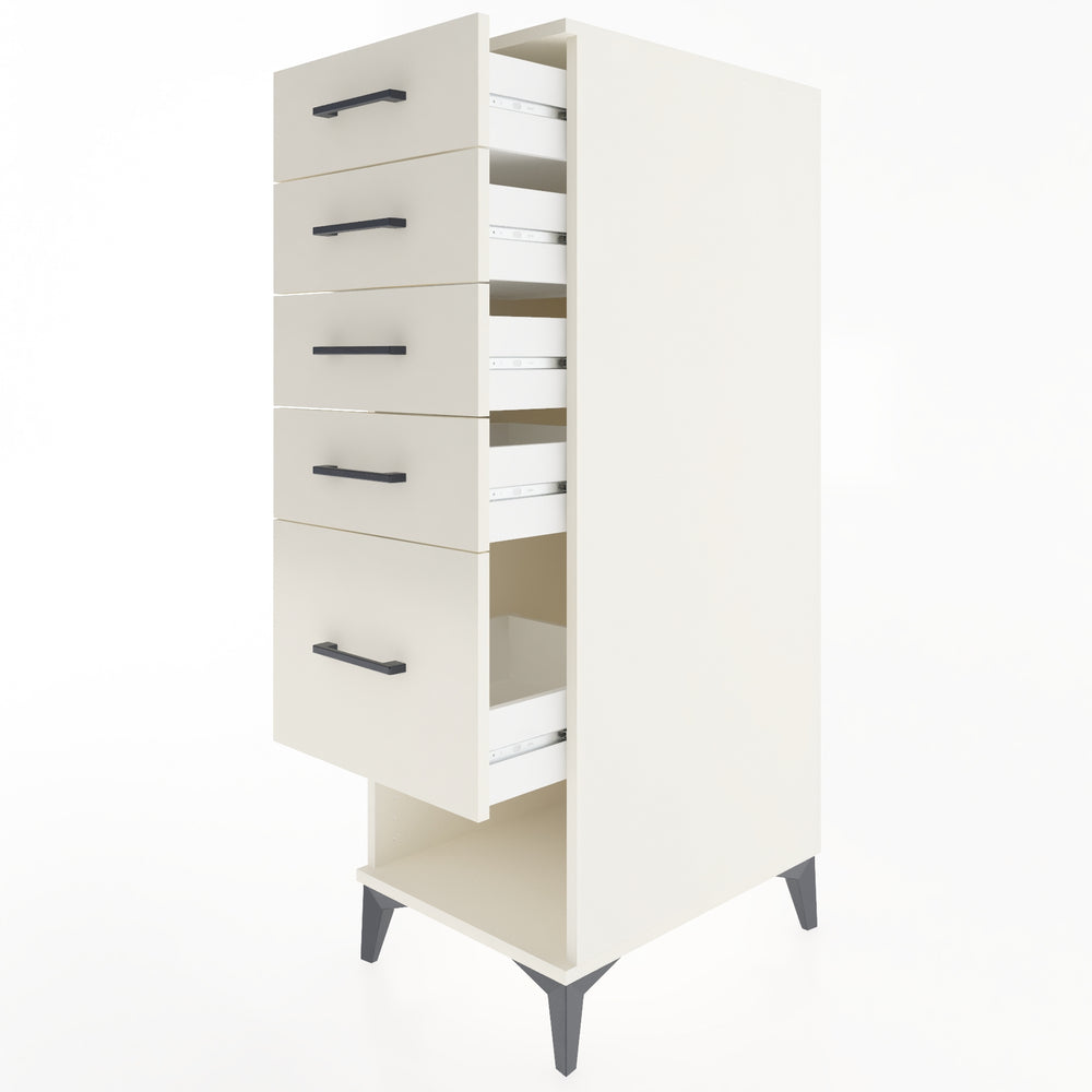 Woodntry Modular Cabinet Moonstone 44x59x122 cm with Drawers and Shelves CR88-1
