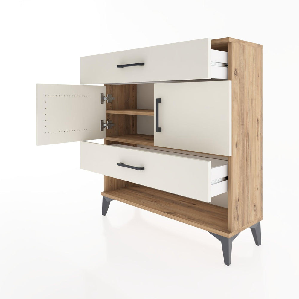 Woodntry Modüler Şifonyer Çam 88x30x84 cm Fonksiyonel F38-3