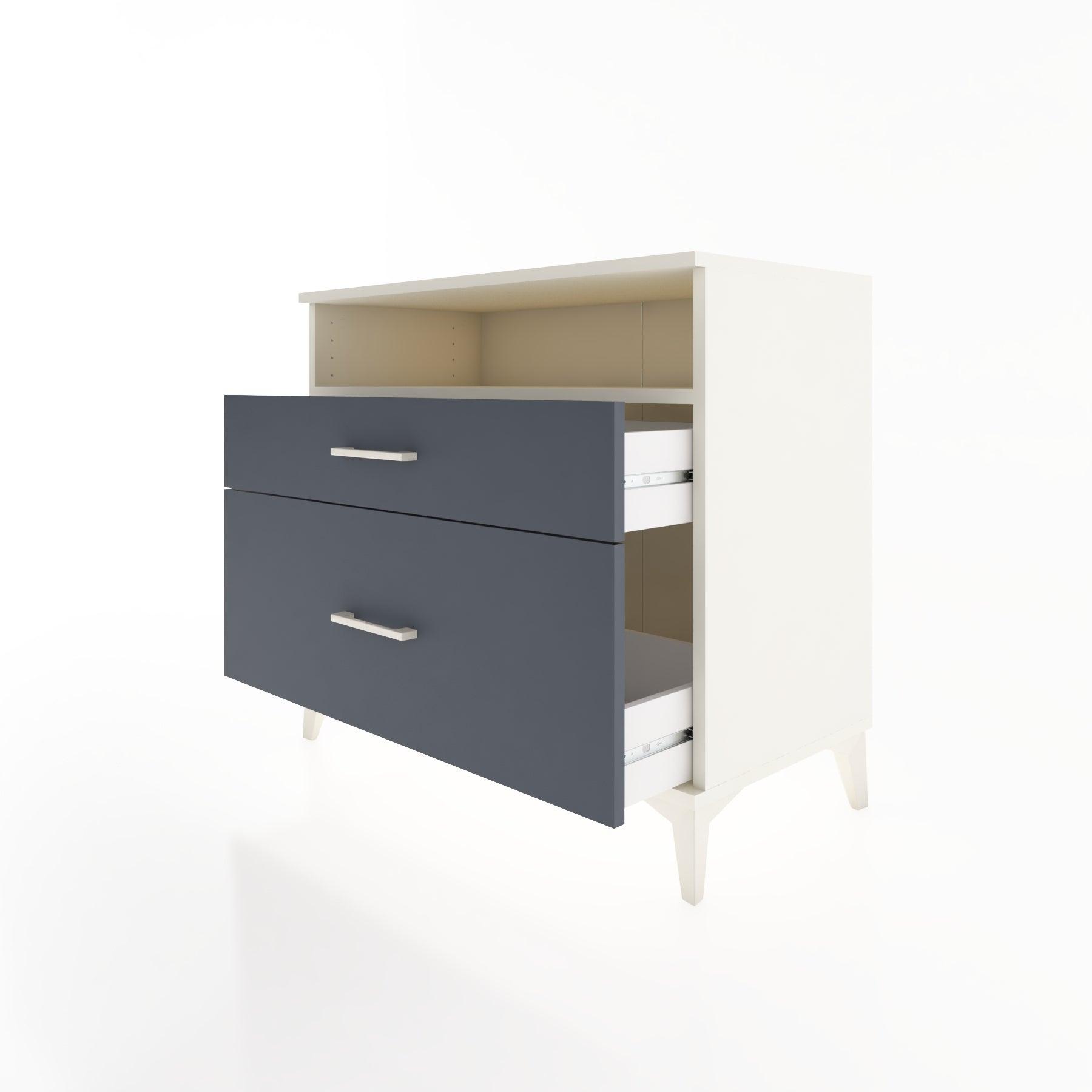 Woodntry Modüler Şifonyer Aytaşı 88x44x68 cm Çekmeceli ve Raflı CR39-1