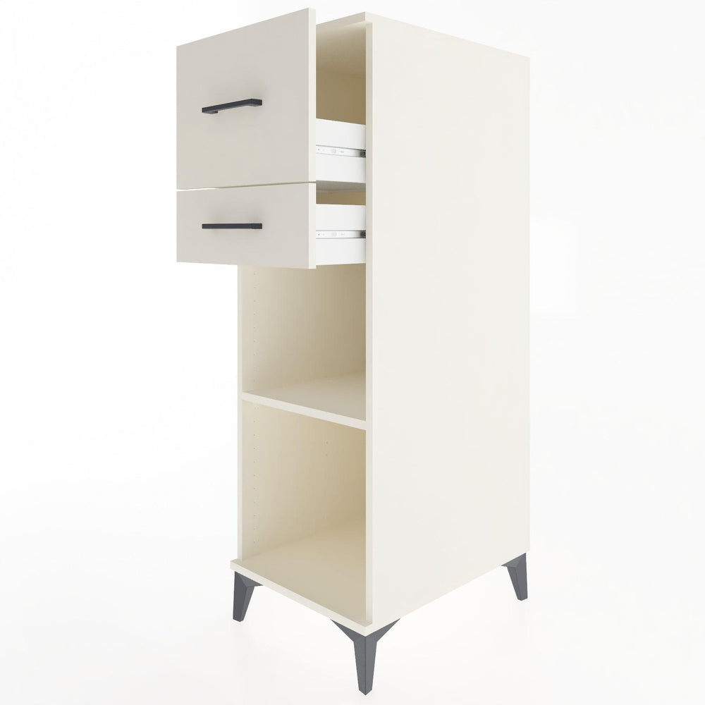 Woodntry Modular Cabinet Moonstone 44x30x122 cm with Drawers and Shelves CR89-1