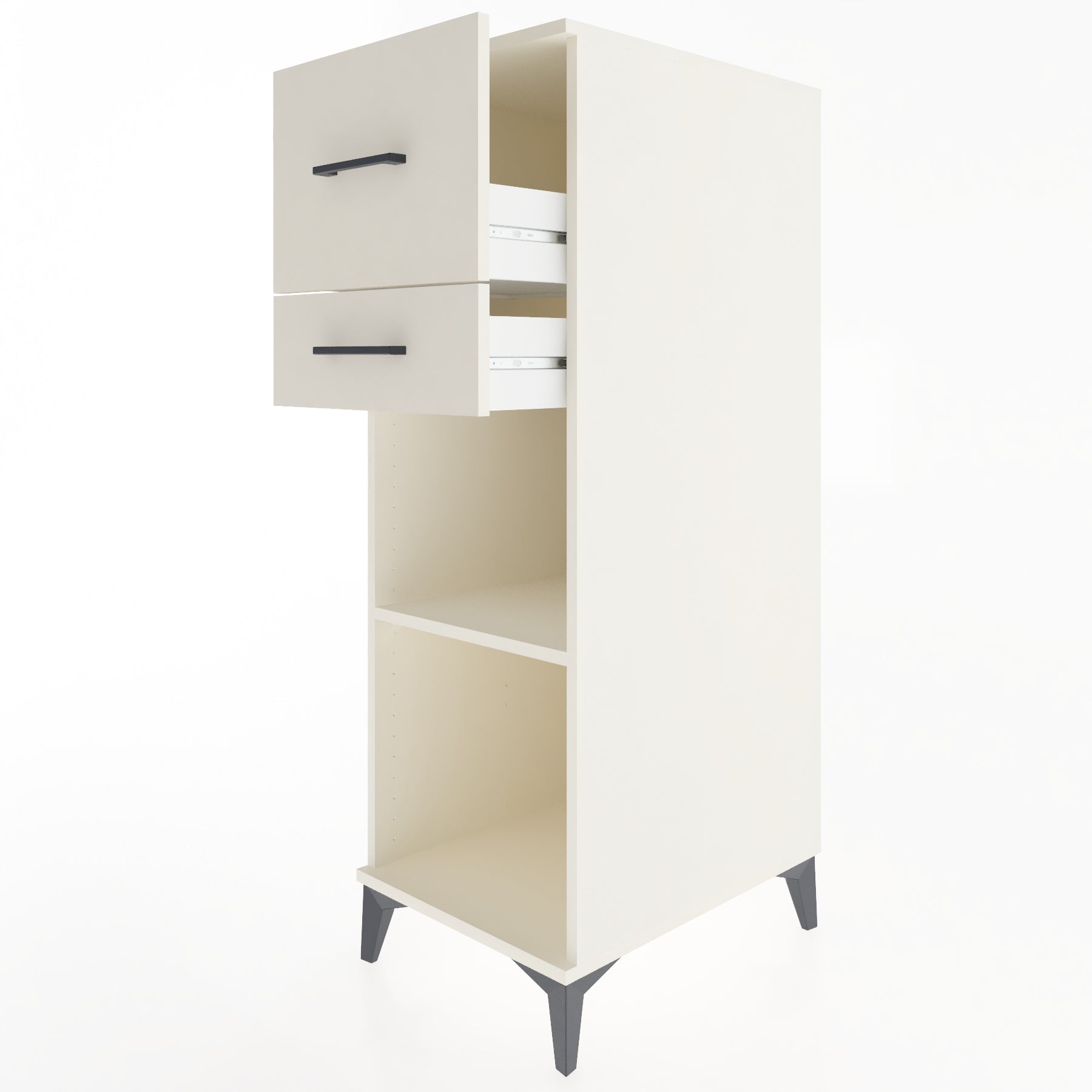 Woodntry Modüler Dolap Aytaşı 44x59x122 cm Çekmeceli ve Raflı CR89-1