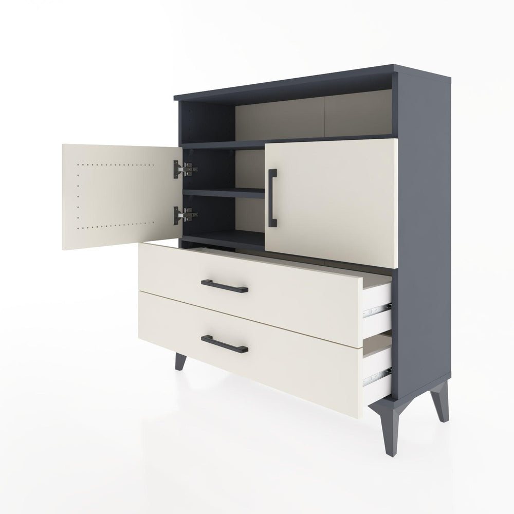 Woodntry Modular Dresser Anthracite 88x30x84 cm Functional F39-2
