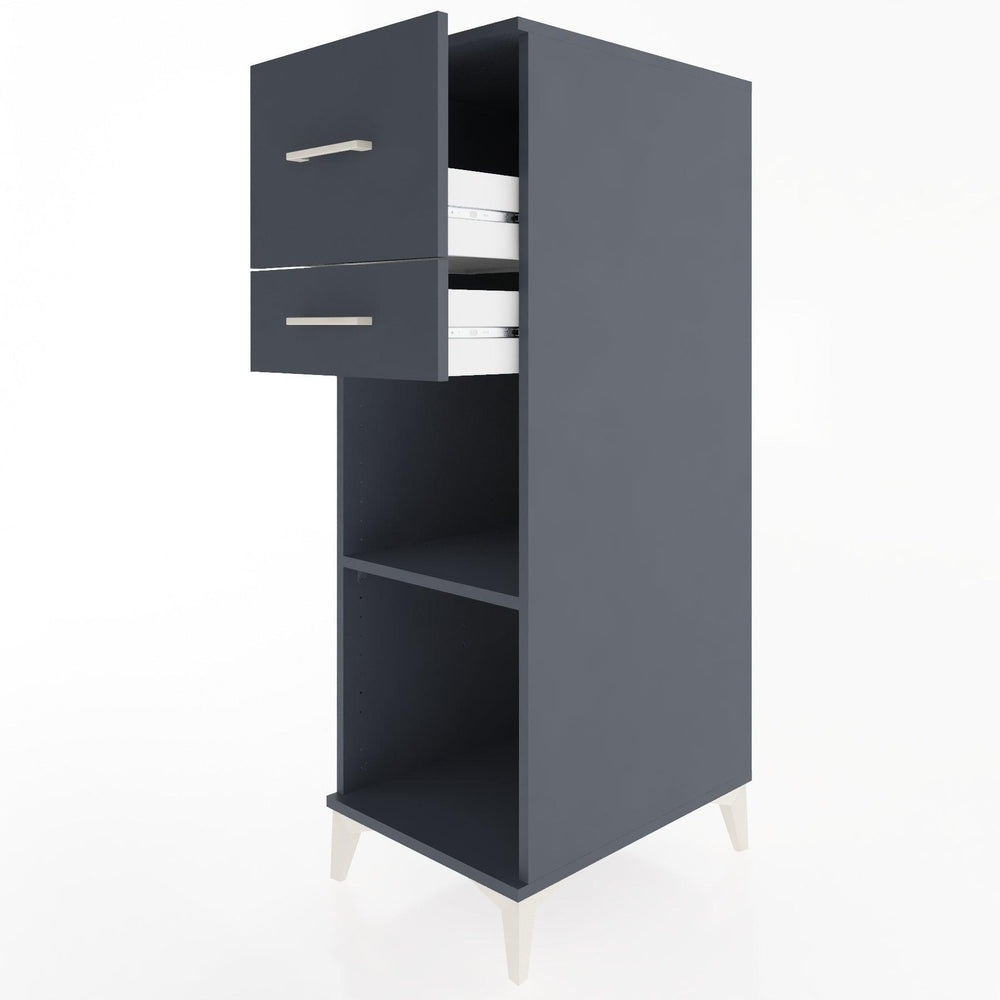 Woodntry Modular Cabinet Anthracite 44x30x122 cm with Drawers and Shelves CR89-2