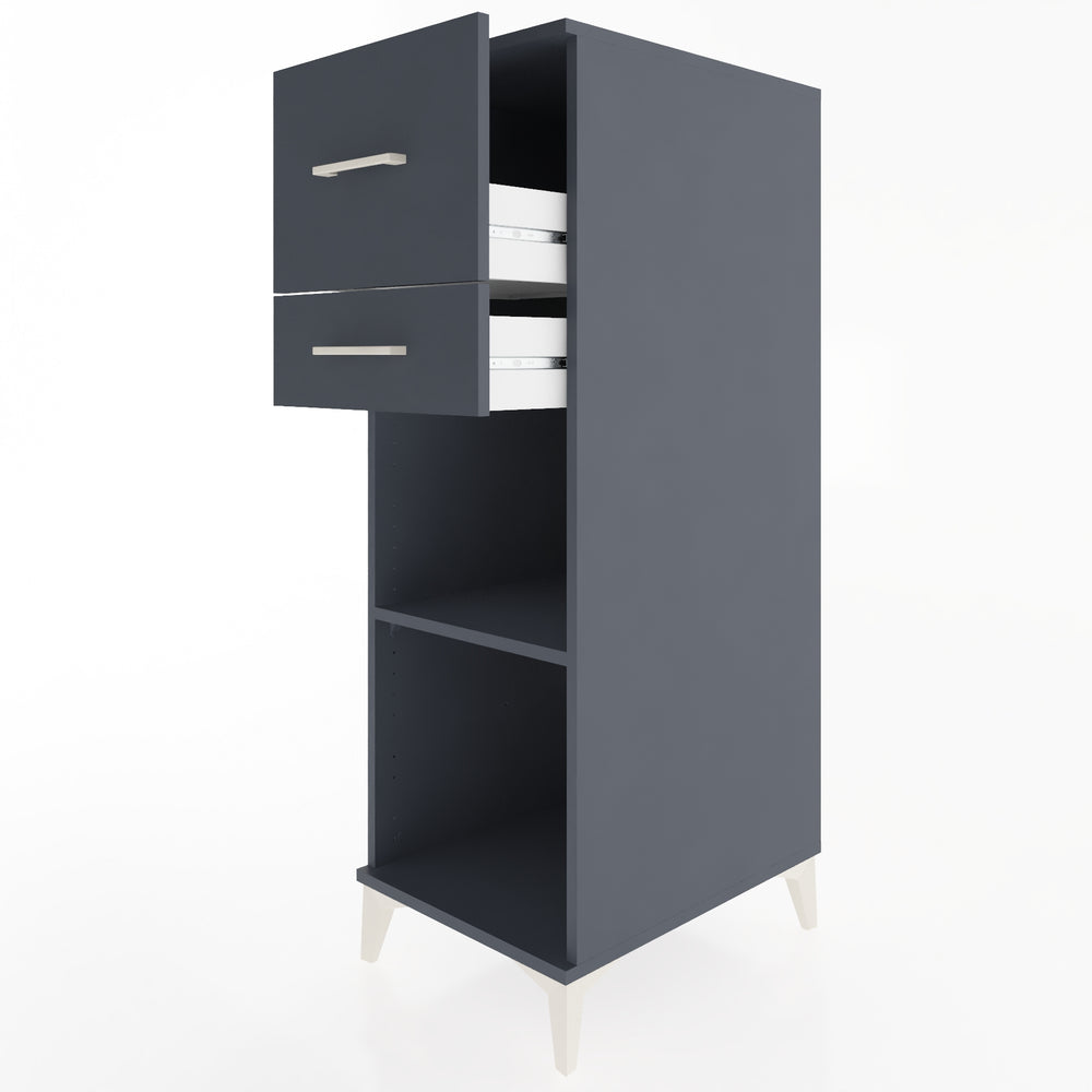 Woodntry Modular Cabinet Anthracite 44x59x122 cm with Drawers and Shelves CR89-2