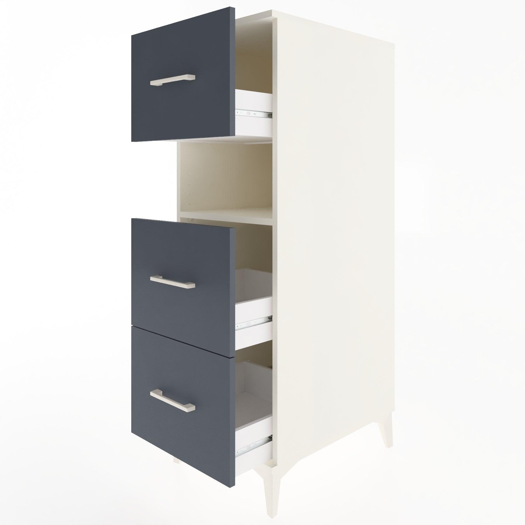 Woodntry Modular Cabinet Moonstone 44x30x122 cm with Drawers and Shelves CR40-1