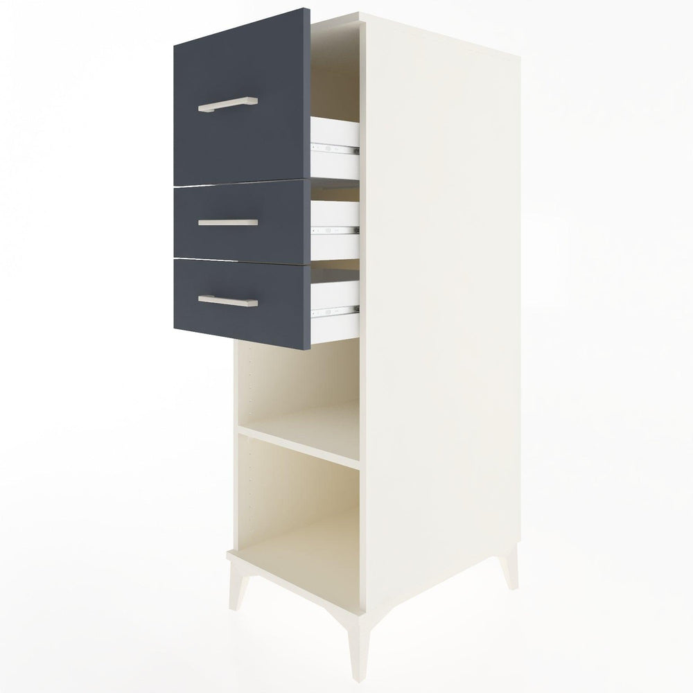 Woodntry Modular Cabinet Moonstone 44x30x122 cm with Drawers and Shelves CR90-1