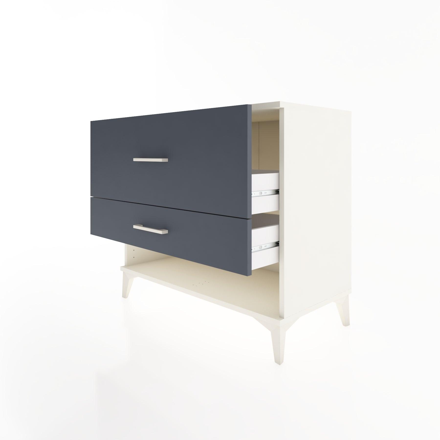 Woodntry Modüler Şifonyer Aytaşı 88x44x68 cm Çekmeceli ve Raflı CR40-1