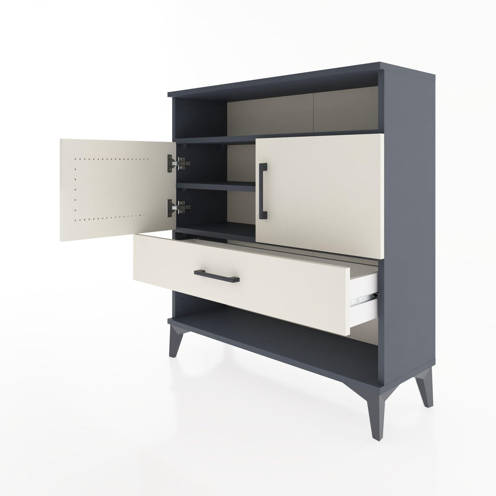 Woodntry Modüler Şifonyer Antrasit 88x30x84 cm Fonksiyonel F40-2