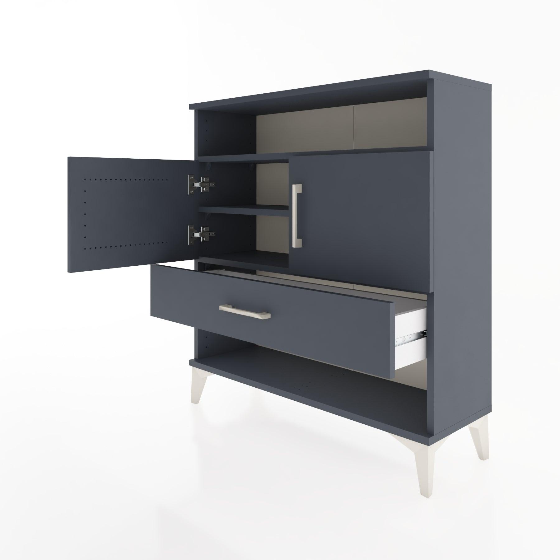 Woodntry Modular Dresser Anthracite 88x30x84 cm Functional F40-2