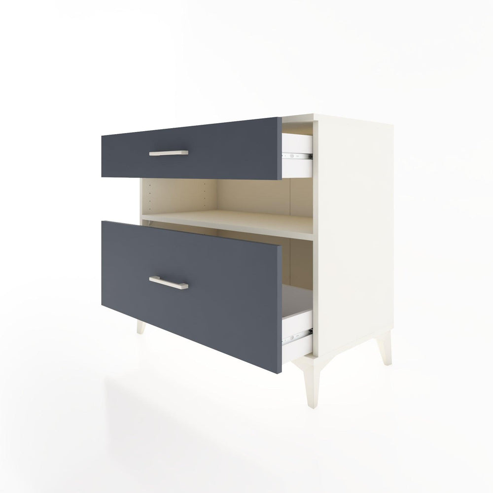 Woodntry Modüler Şifonyer Aytaşı 88x44x68 cm Çekmeceli ve Raflı CR41-1