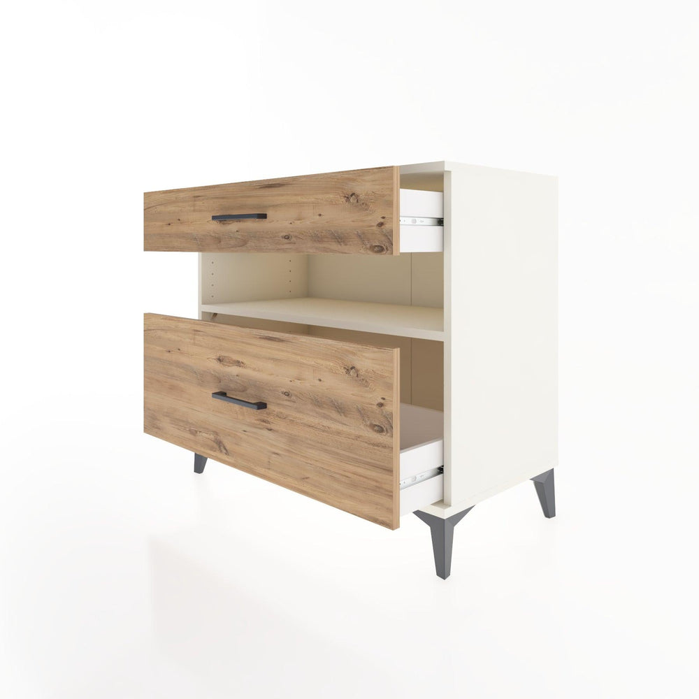 Woodntry Modüler Şifonyer Aytaşı 88x44x68 cm Çekmeceli ve Raflı CR41-1