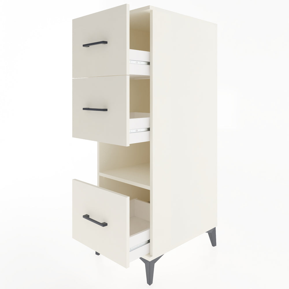 Woodntry Modüler Dolap Aytaşı 44x59x122 cm Çekmeceli ve Raflı CR41-1