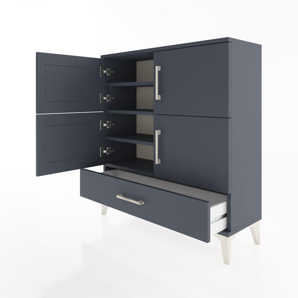 Woodntry Modular Dresser Anthracite 88x30x84 cm with Cover and Drawer KC41-2